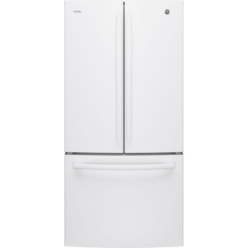 GE Profile-White-French 3-Door PNE25NGLKWW