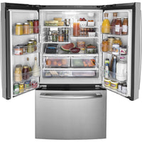 GE-Stainless Steel-French 3-Door GNE27JYMFS