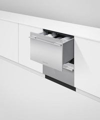 Fisher & Paykel-Stainless Steel-Top Controls Double Drawer-DD24DDFTX9 DD24DDFTX9N