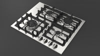 Fulgor Milano-Stainless Steel-Gas F4GK24S1