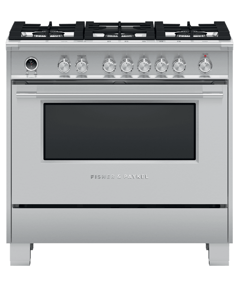 Fisher & Paykel-Stainless Steel-Dual Fuel OR36SCG6X1