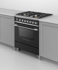 Fisher & Paykel-Black-Dual Fuel OR30SCG6B1