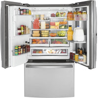 GE Profile-Stainless Steel-French 3-Door PYD22KYNFS