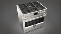 Fulgor Milano-Stainless Steel-Dual Fuel F6PDF366S1