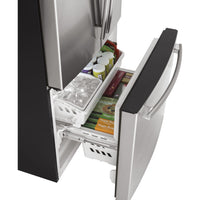 GE-Stainless Steel-French 3-Door GWE19JSLSS