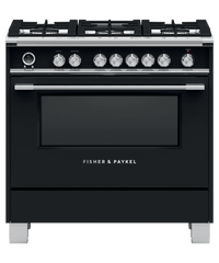Fisher & Paykel-Black-Dual Fuel OR36SCG6B1