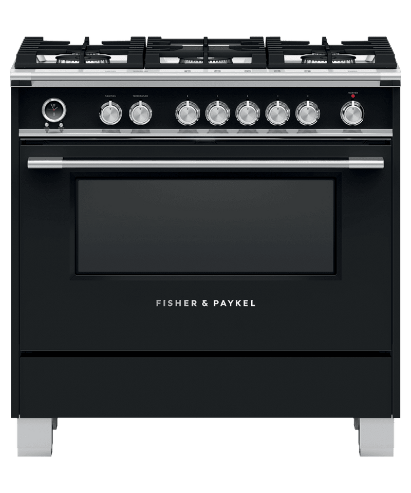 Fisher & Paykel-Black-Dual Fuel OR36SCG6B1