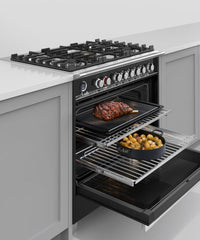 Fisher & Paykel-Black-Dual Fuel OR36SCG6B1