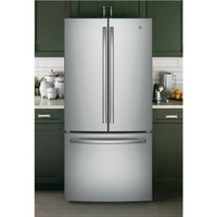 GE-Stainless Steel-French 3-Door GWE19JSLSS