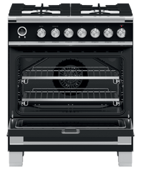 Fisher & Paykel-Black-Dual Fuel OR30SCG6B1