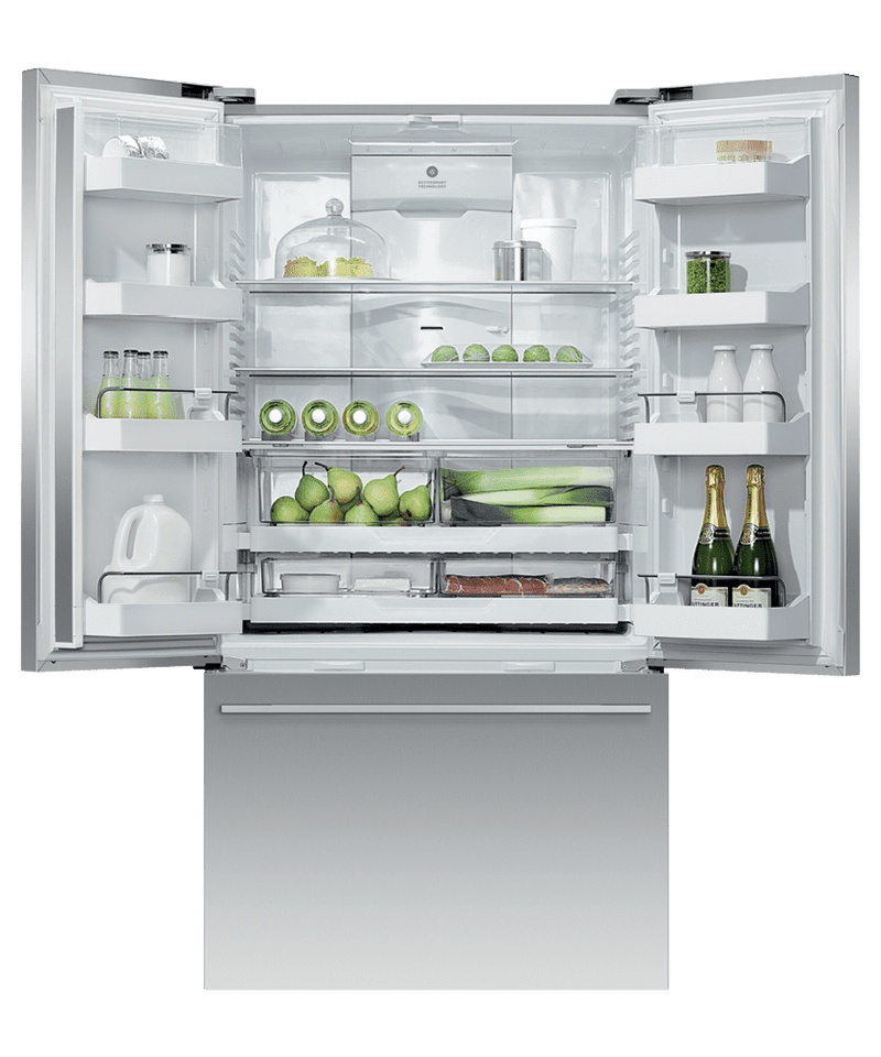 Fisher & Paykel-Stainless Steel-French 3-Door-RF201ADUSX5 RF201ADUSX5N