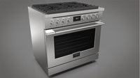 Fulgor Milano-Stainless Steel-Dual Fuel F4PDF366S1