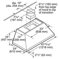 Thermador-Stainless Steel-Hood Shells HPCN48WS