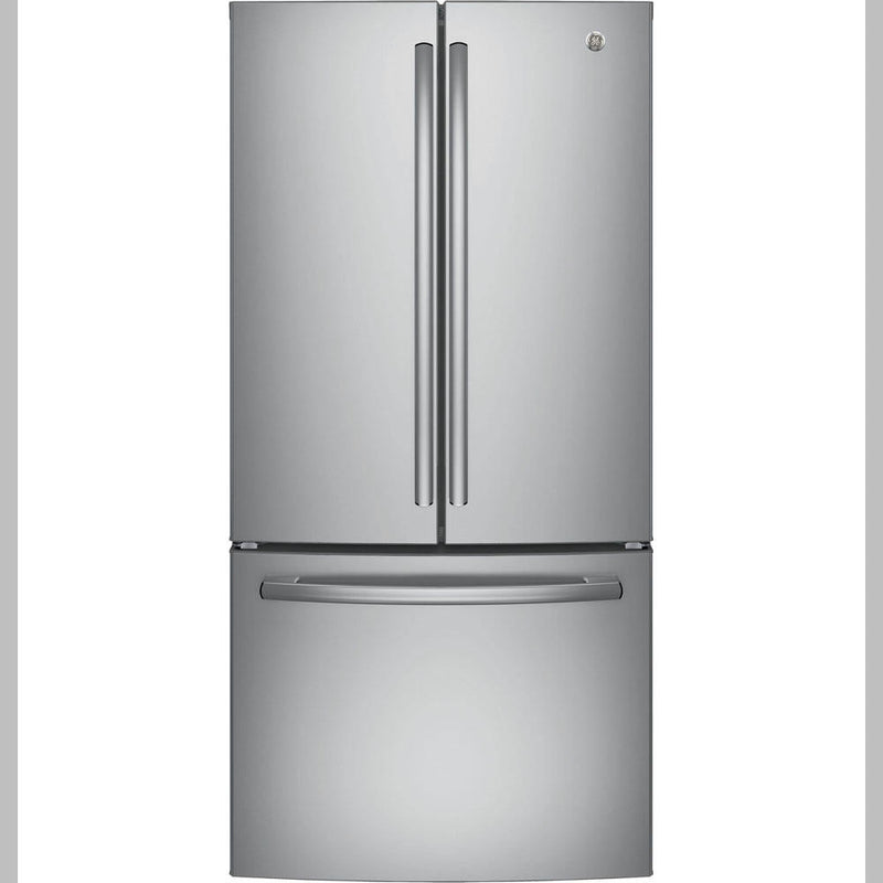 GE-Stainless Steel-French 3-Door GWE19JSLSS
