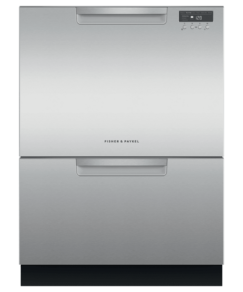 Fisher & Paykel-Stainless Steel-Front Controls Double Drawer-DD24DCTX9 DD24DCTX9N