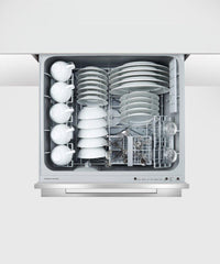 Fisher & Paykel-Stainless Steel-Top Controls Double Drawer-DD24DDFTX9 DD24DDFTX9N