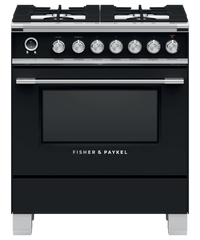 Fisher & Paykel-Black-Dual Fuel OR30SCG6B1