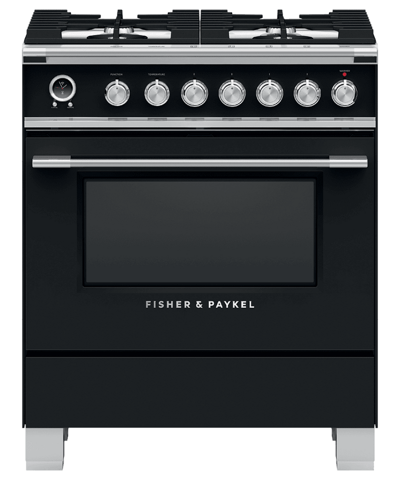 Fisher & Paykel-Black-Dual Fuel OR30SCG6B1