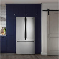 GE-Stainless Steel-French 3-Door GNE27JYMFS