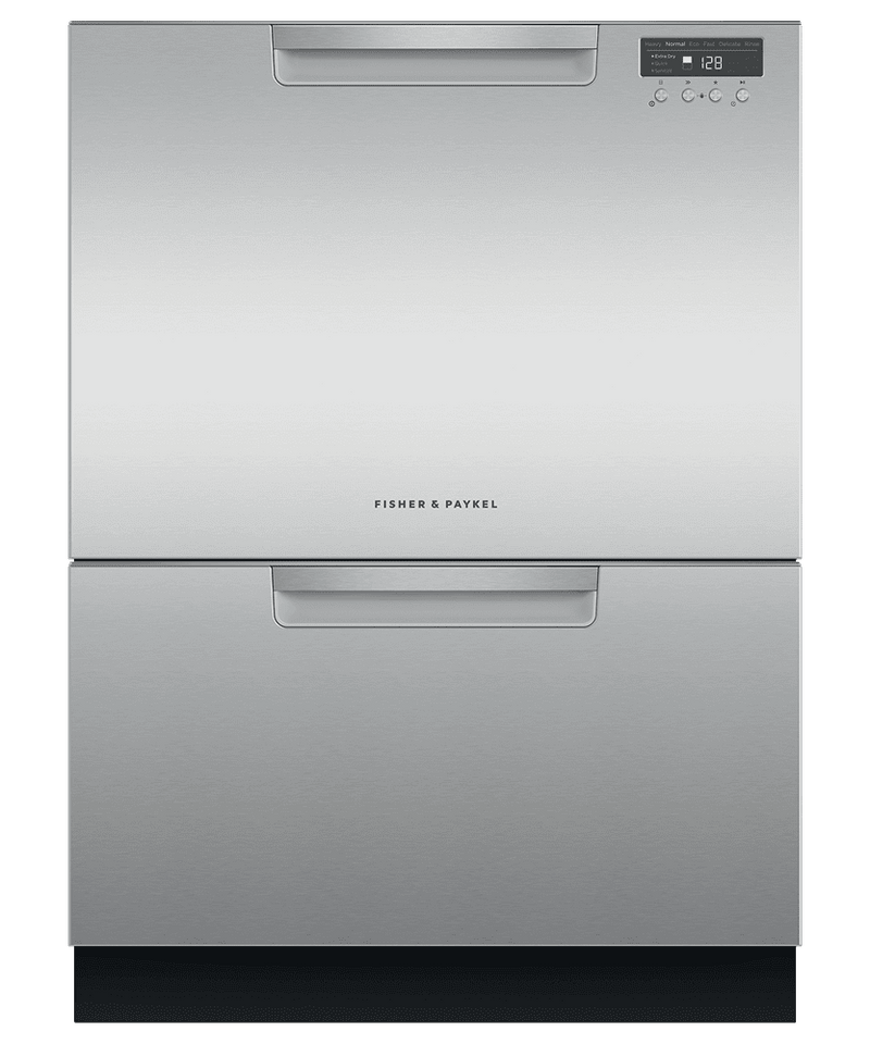 Fisher & Paykel-Stainless Steel-Front Controls Double Drawer-DD24DCHTX9 DD24DCHTX9N