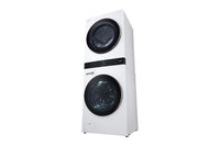 LG-White-Stacked Washer/Dryer WKE100HWA