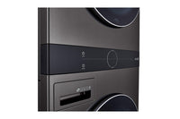 LG-Black Stainless Steel-Stacked Washer/Dryer WKEX200HBA