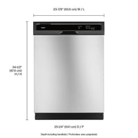 Whirlpool-Stainless Steel-Front Controls WDF330PAHS