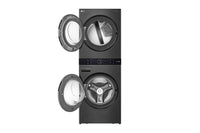 LG-Black Stainless Steel-Stacked Washer/Dryer WKEX200HBA
