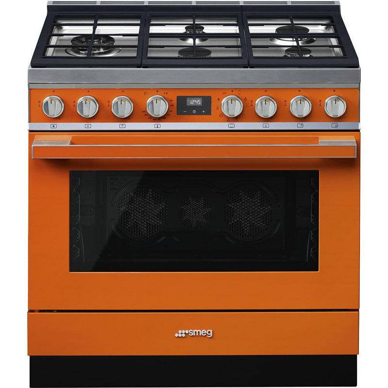 Smeg-Orange-Dual Fuel CPF36UGMOR