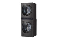 LG-Black Stainless Steel-Stacked Washer/Dryer WKEX200HBA