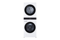 LG-White-Stacked Washer/Dryer WKE100HWA