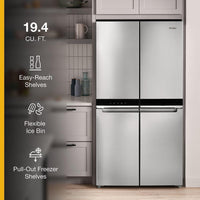 Whirlpool-Stainless Steel-French 4-Door WRQA59CNKZ