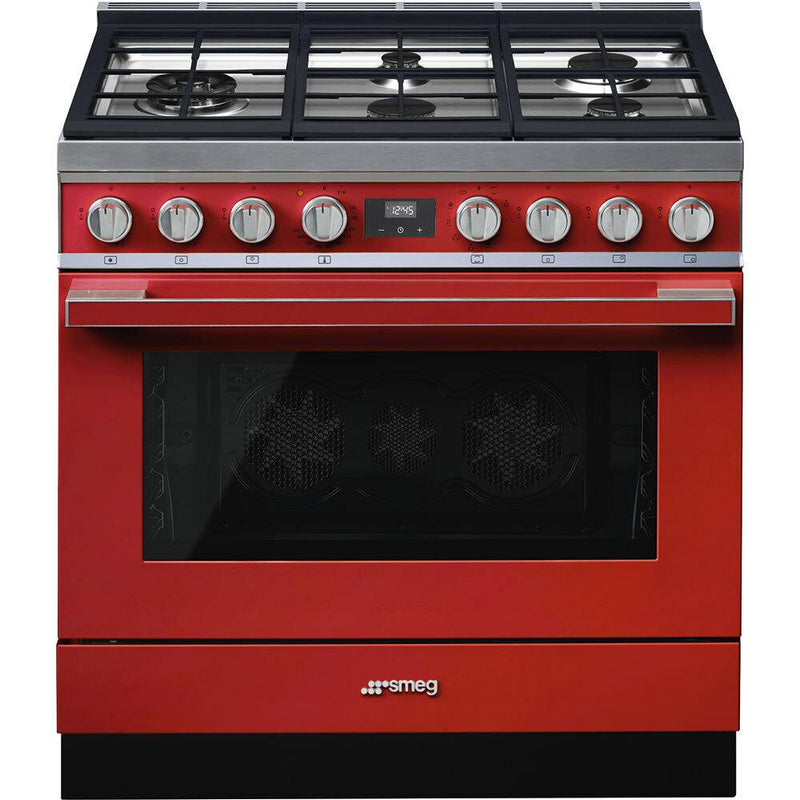 Smeg-Red-Dual Fuel CPF36UGMR