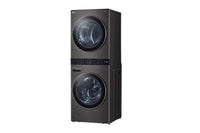 LG-Black Stainless Steel-Stacked Washer/Dryer WKEX200HBA