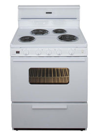 Premier 30" Freestanding Electric Range in White - EDK240OP