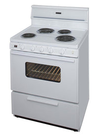 Premier 30" Freestanding Electric Range in White - EDK240OP